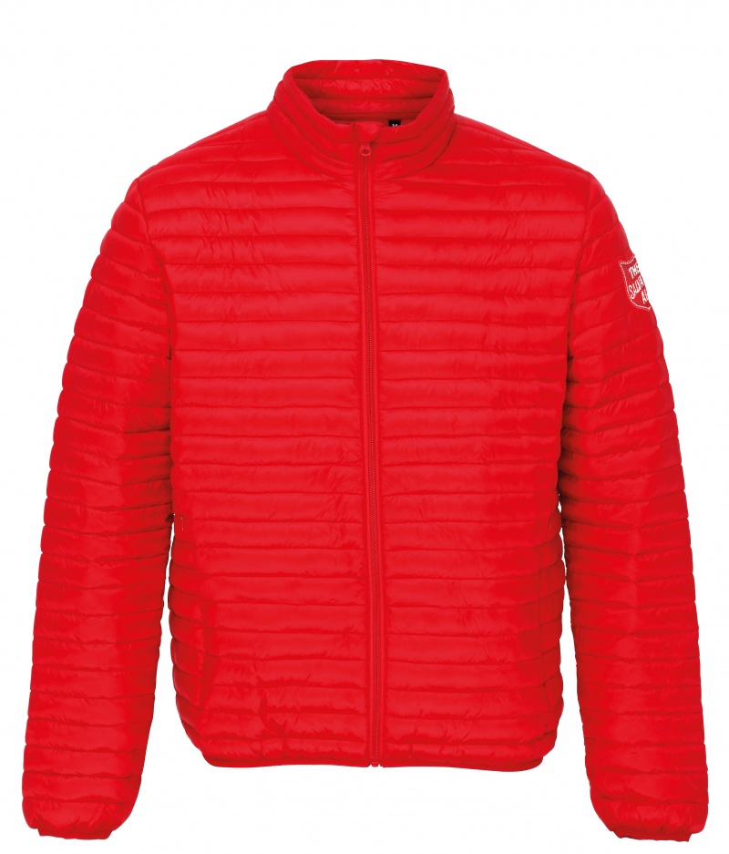 Padded Jacket - Red with Shield